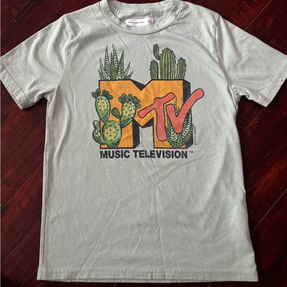 Abercrombie MTV Graphic T-Shirt with Cactus Design